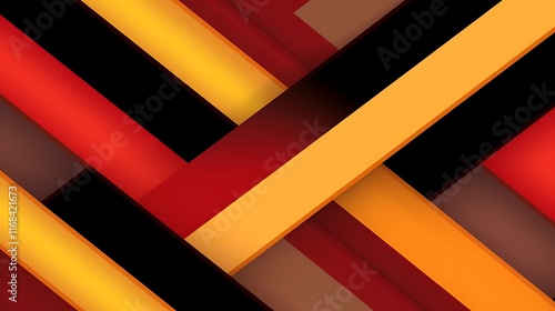 Wallpaper Mural Abstract Diagonal Pattern in Warm Colors Torontodigital.ca