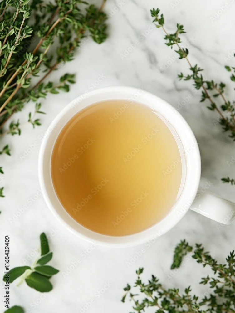 Cup of Tea on Marble Table Cup of Tea on Marble Table