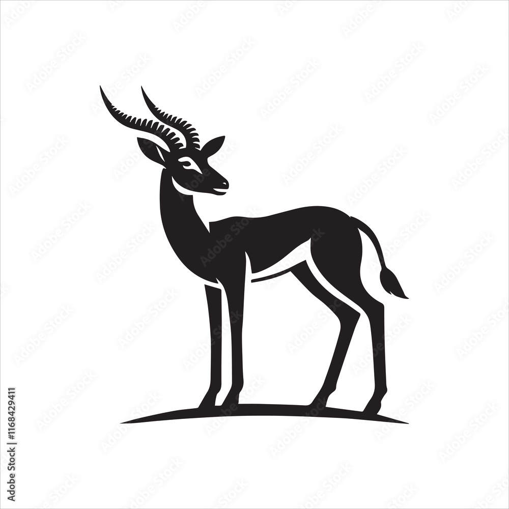 Fototapeta premium silhouette of a deer
