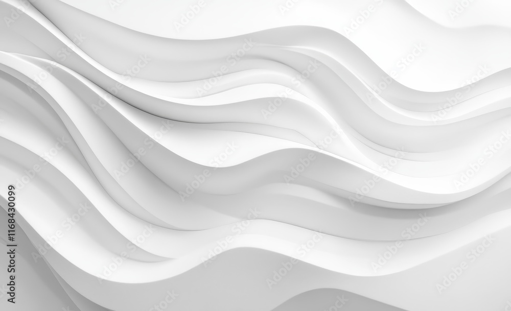 Abstract white wavy background. Abstract white wavy background.