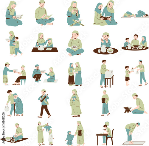 Ramadhan Character Illustration