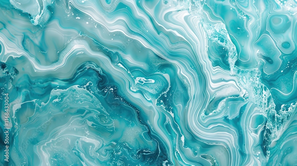 Obraz premium aqua marine seamless pattern wallpaper