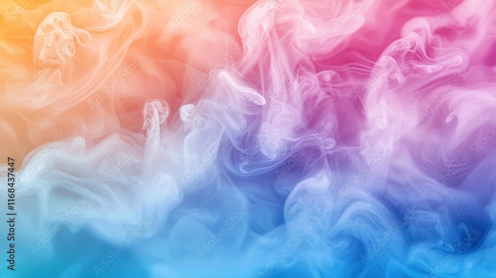 Abstract Colorful Smoke Swirls: A Dreamlike Pastel Paradise Abstract Colorful Smoke Swirls: A Dreamlike Pastel Paradise