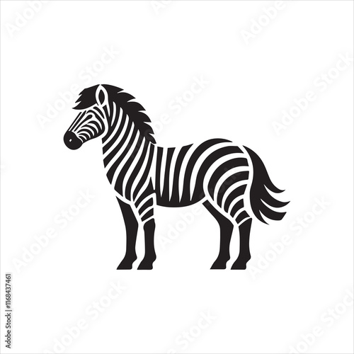 Photography zebra vector illustration