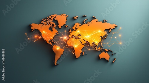 world map on a grunge background