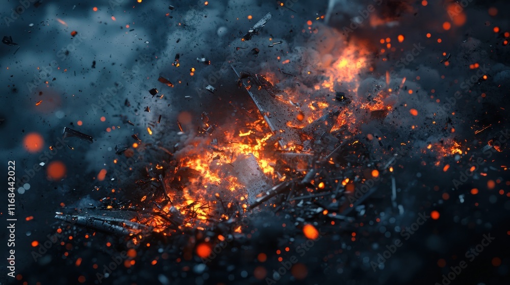 Fiery Inferno: Embers and Explosions Fiery Inferno: Embers and Explosions