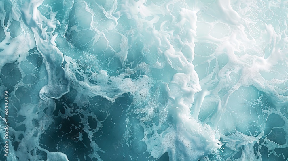 Naklejka premium aqua marine seamless pattern wallpaper