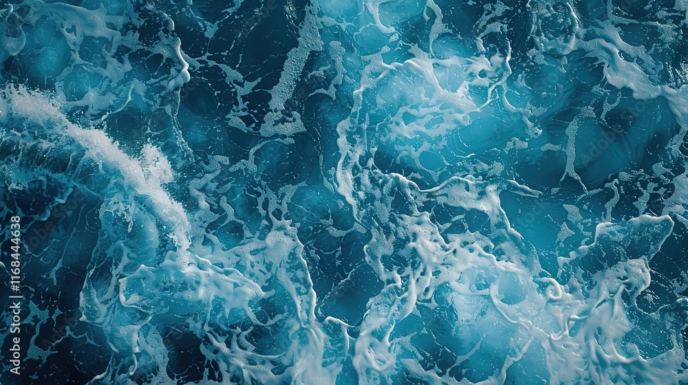 Obraz premium aqua marine seamless pattern wallpaper