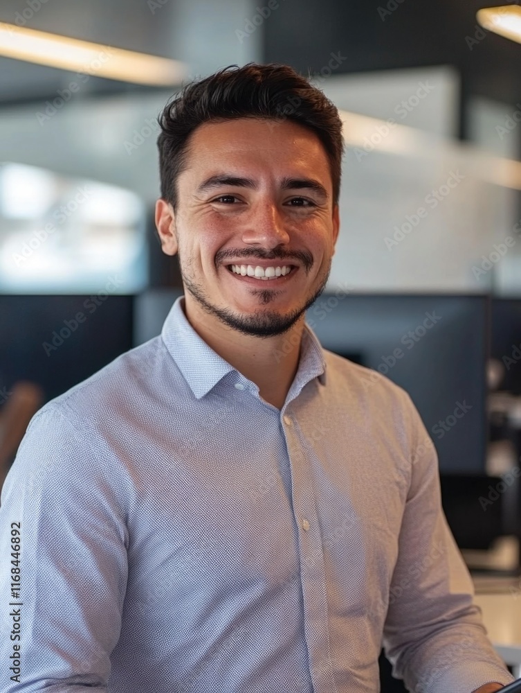 Fototapeta premium Happy Young Businessman