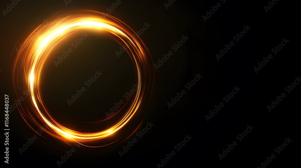 Glowing Circular Light Trails Abstract Background Glowing Circular Light Trails Abstract Background