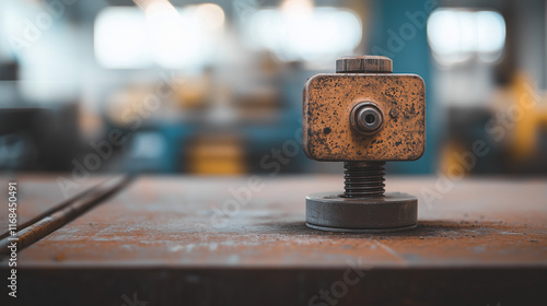 Rusty Industrial Fixture: C...