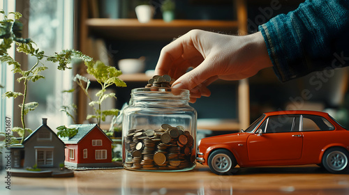 Saving money for house and car future goals