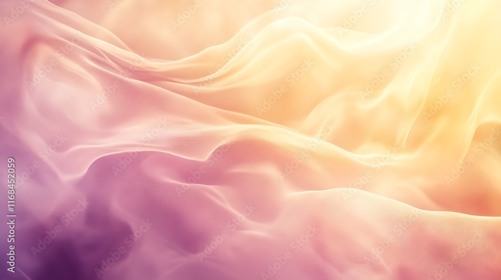 Obraz premium Abstract Draped Fabric Soft Pastel Colors