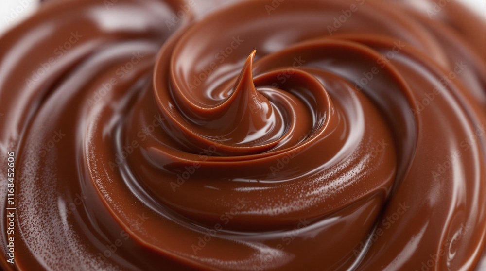 Close-Up of Glossy Chocolate Mousse Texture, Whipped Ganache, Mocha Mousse Color 2025 Close-Up of Glossy Chocolate Mousse Texture, Whipped Ganache, Mocha Mousse Color 2025