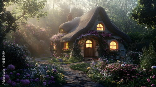Enchanting Cottage Nestled In A Lush Forest Garden