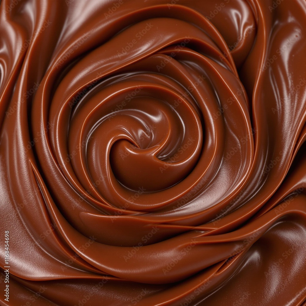 Close-Up Texture of Whipped Ganache, Glossy Chocolate Mousse, Mocha Mousse Color 2025 Close-Up Texture of Whipped Ganache, Glossy Chocolate Mousse, Mocha Mousse Color 2025