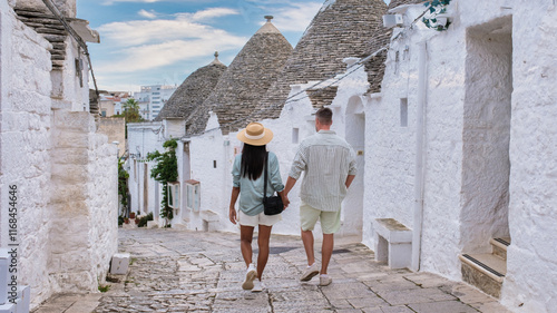 Foto Strolling through the charming streets of Puglia, Italy, embracing local culture