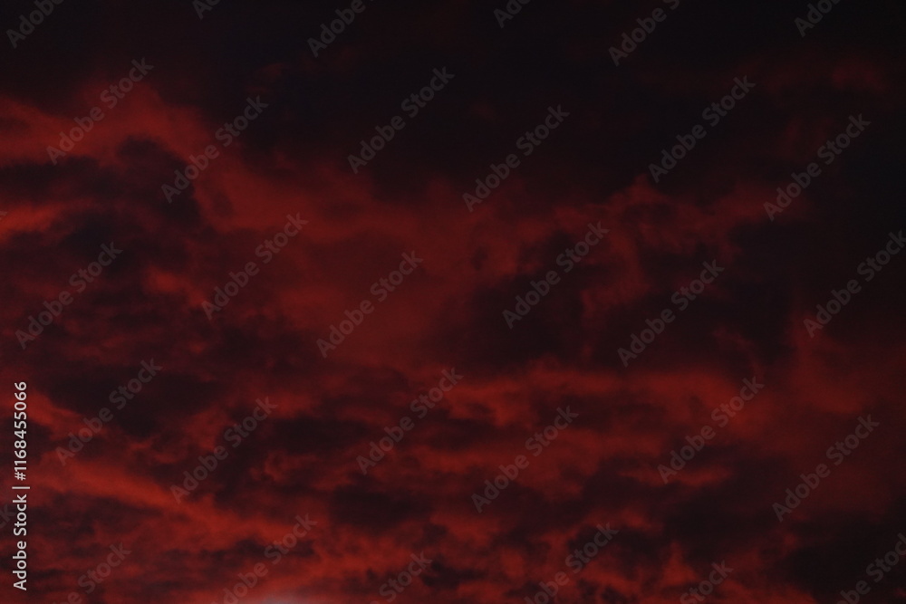 Orange sunset and clouds Orange sunset and clouds