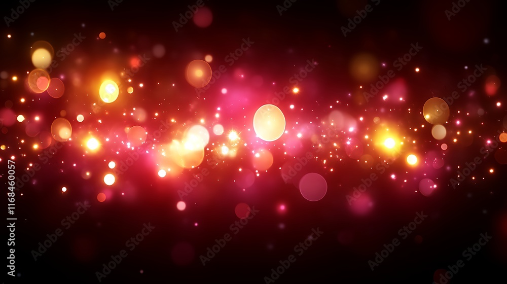 Abstract Red and Gold Bokeh Lights Background Abstract Red and Gold Bokeh Lights Background