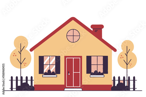 Home illustration vector on white background

