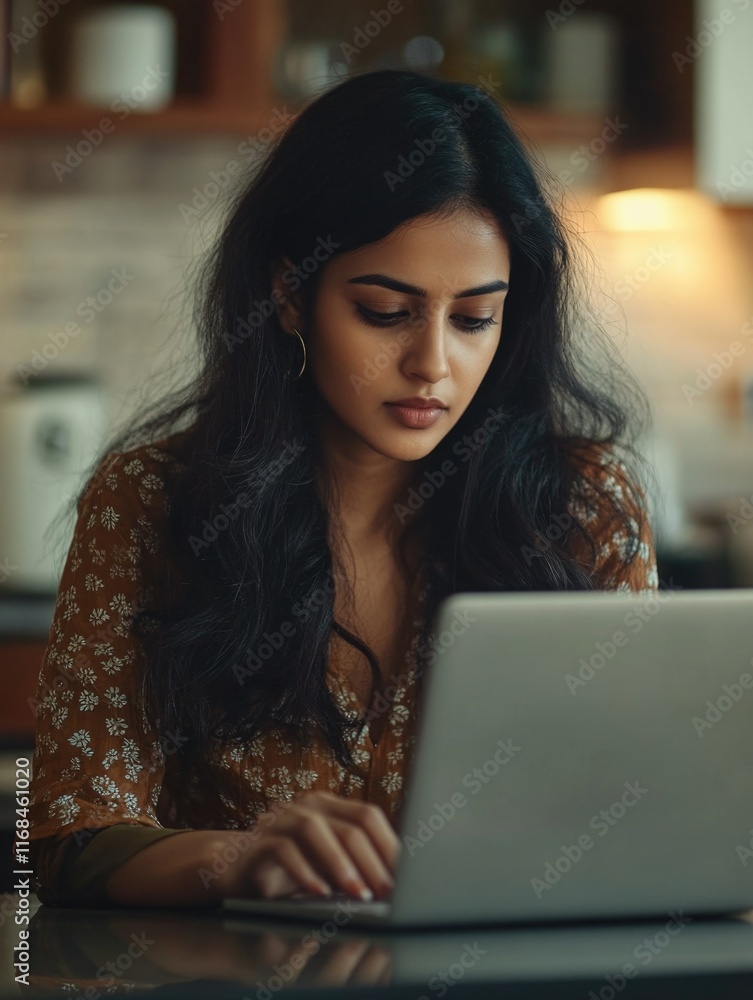Working Woman with Laptop Working Woman with Laptop