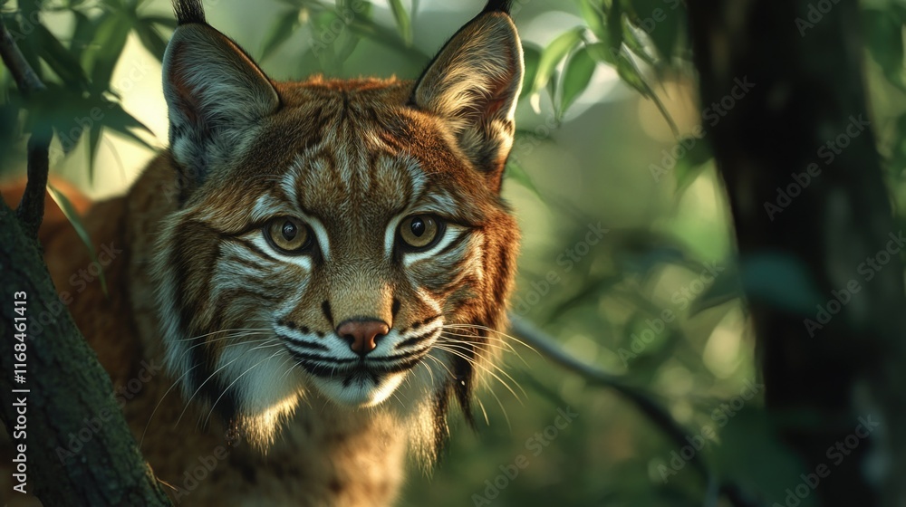 Fototapeta premium Majestic Feline in the Wilderness