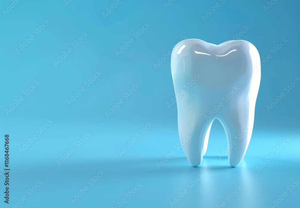 Single healthy white tooth on blue background. (1) Single healthy white tooth on blue background. (1)