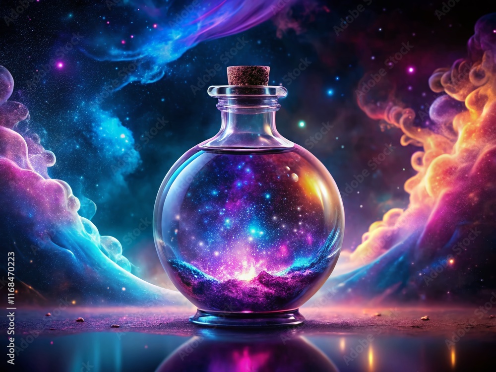 Celestial Elixir: Magical Purple & Blue Potion, Fantasy Surreal Photography Celestial Elixir: Magical Purple & Blue Potion, Fantasy Surreal Photography