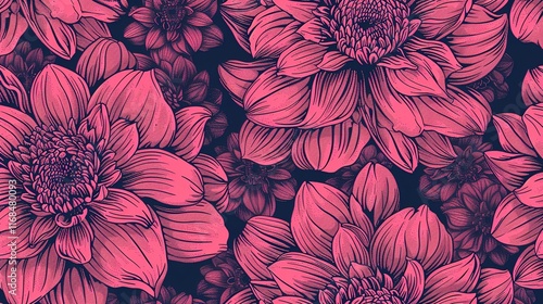 magneta pink seamless pattern wallpaper