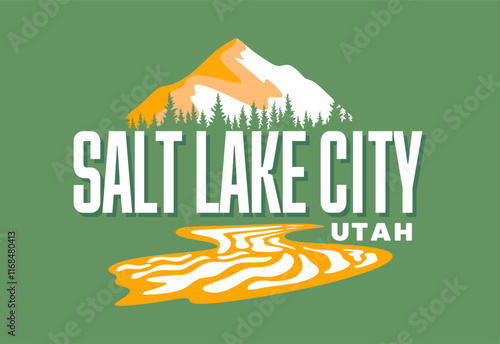 salt lake city utah with beautiful natural scenery