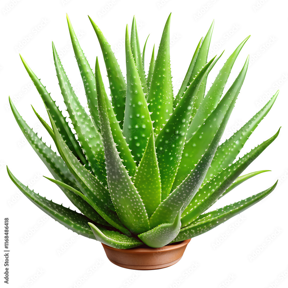 Aloe vera in tob isolated on transparent background Aloe vera in tob isolated on transparent background