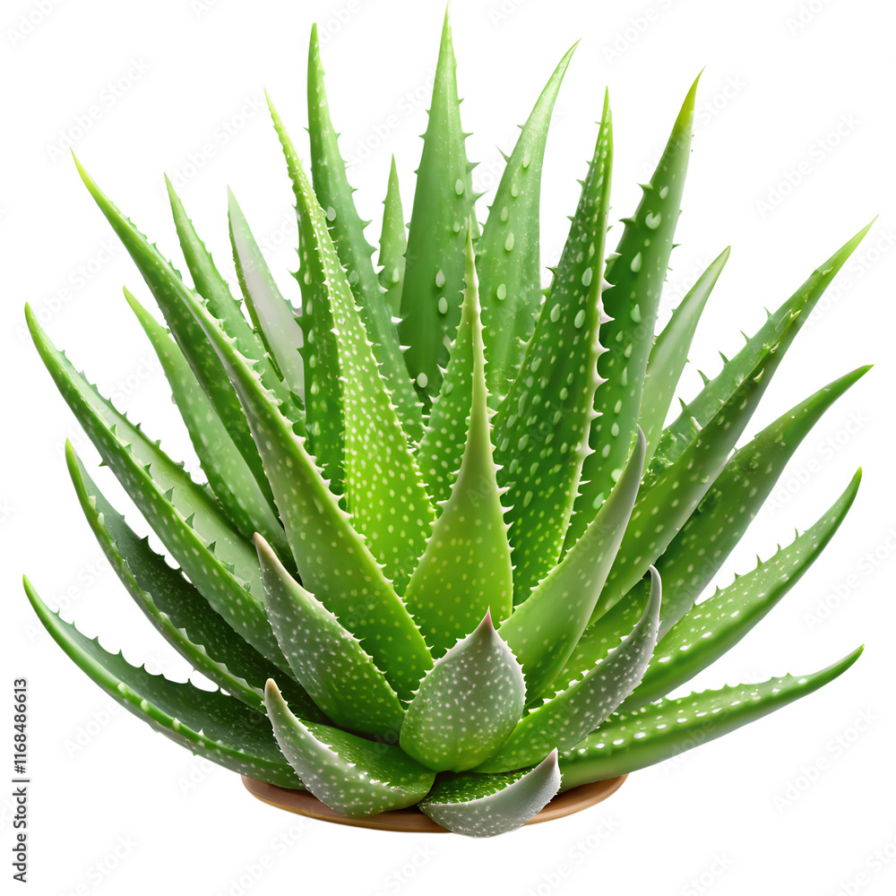 Aloe vera in tob isolated on transparent background Aloe vera in tob isolated on transparent background