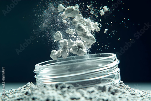 Abstract Powder Explosion Background Image