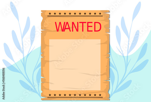 Wanted Concept Illustration Stylish and Beautiful