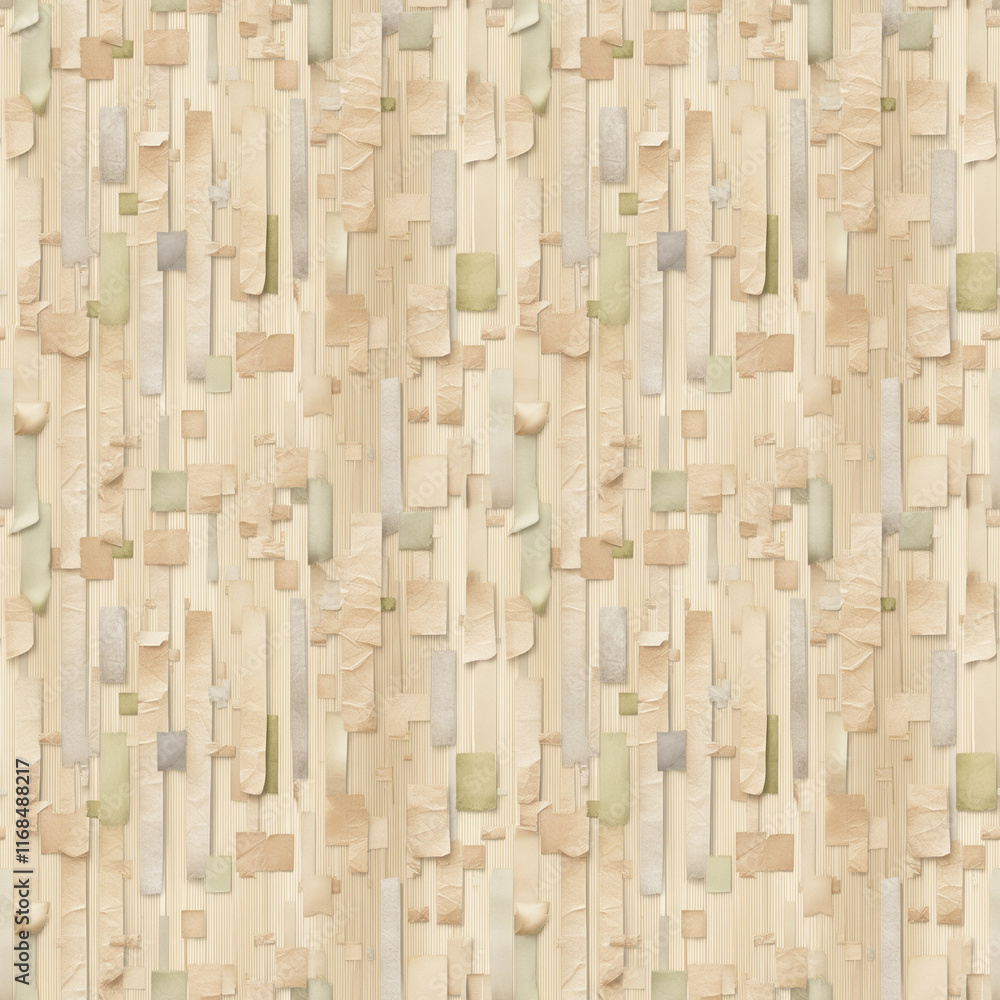 Fototapeta premium Seamless wallpaper background with various paper strips