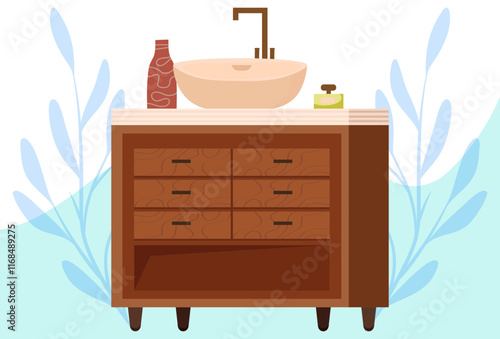 Sink Concept Illustration Stylish and Beautiful