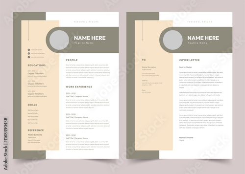 Minimal Resume and Cover Letter Set