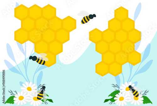 Honeycomb Concept Illustration Stylish and Beautiful