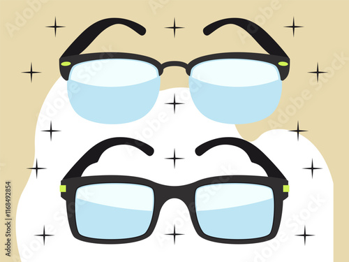 Sunglasses Concept Illustration Stylish and Beautiful