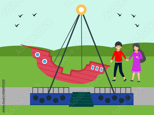  Top Spin Concept Illustration Stylish and Beautiful