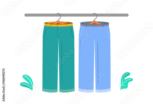 Pants Concept Illustration Stylish and Beautiful