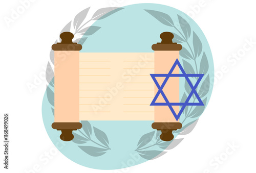 Torah Concept Illustration Stylish and Beautiful