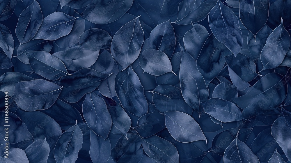 Fototapeta premium navy blue seamless pattern wallpaper