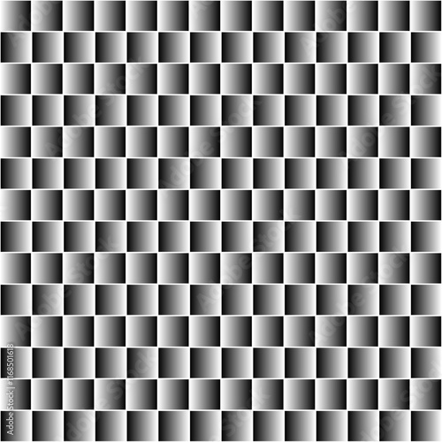 Patrón de cuadrados con degradado de blanco a negro intercalado. Fondo cuadriculado en tonos grises