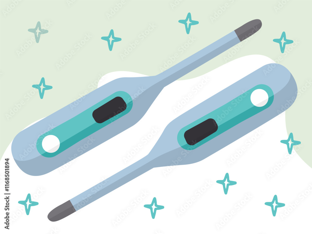 Thermometer Concept Illustration Stylish and Beautiful Thermometer Concept Illustration Stylish and Beautiful
