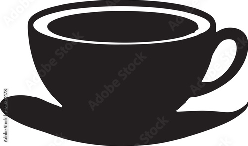Coffee cup simple icon. Vector illustration