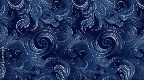 navy blue seamless pattern wallpaper
