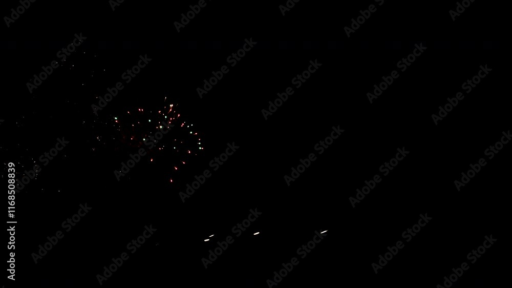 New Year's fireworks 2025 in slow motion New Year's fireworks 2025 in slow motion
