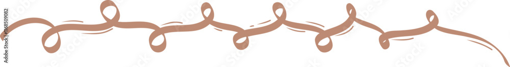 Obraz premium Line hand drawn of curly swishes, swashes, swoopes. Calligraphy swirl. Highlight text elements.