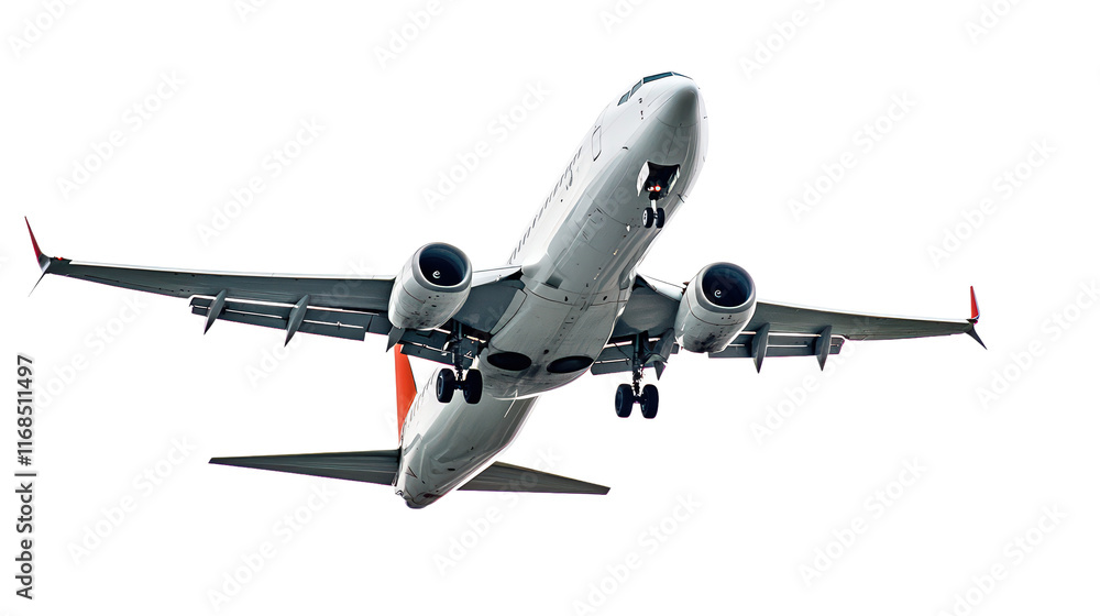 Flying airplane white background. Flying airplane white background.
